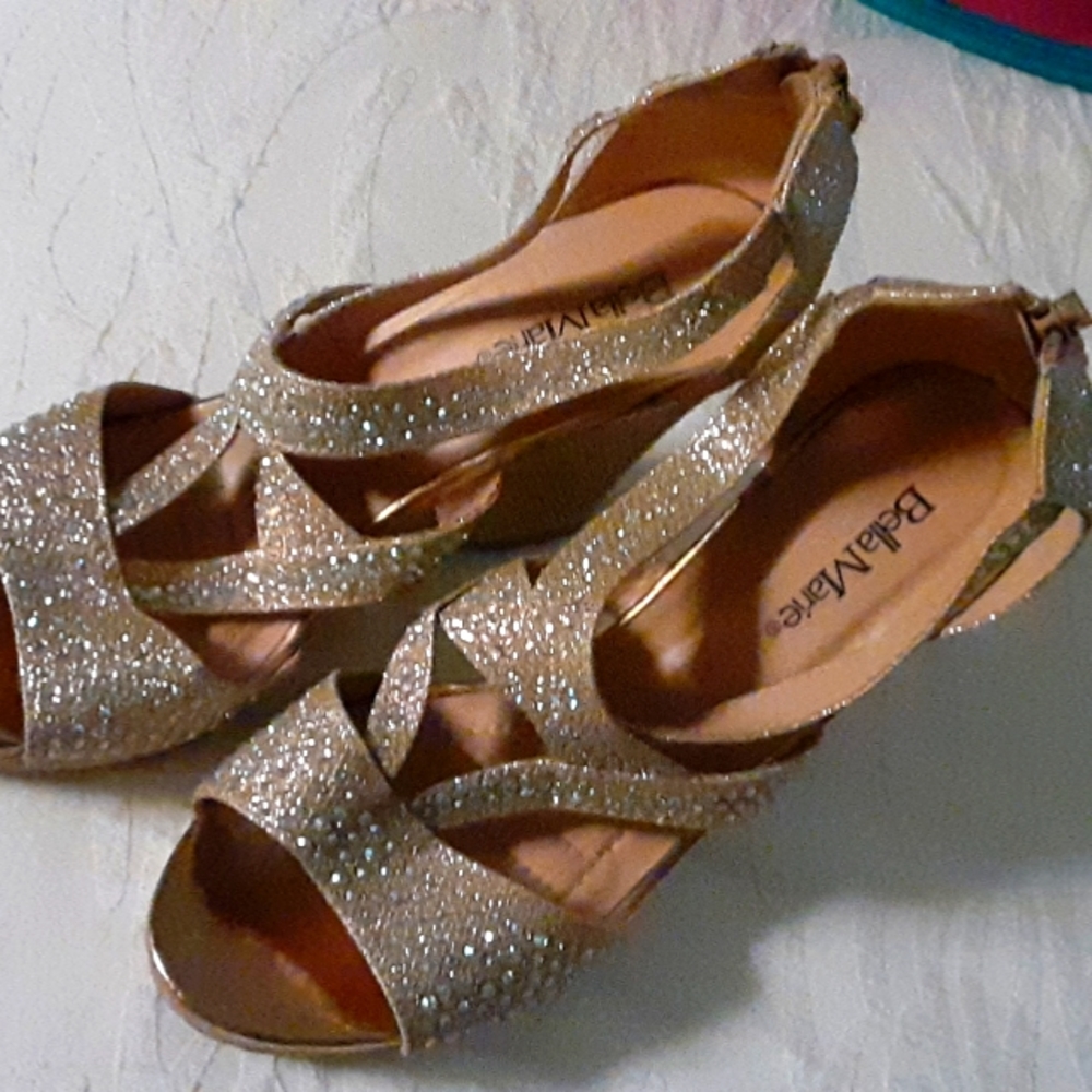 Bella Marie rhinestone wedges